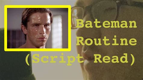 patrick bateman script.